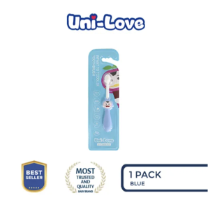 Uni-Love Infant to Toddler Toothbrush (0-2 Years Old) BLUE Pack of 1