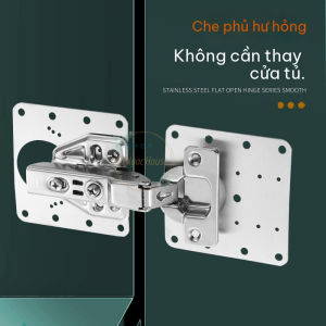 Set 2 Miếng Đệm Sửa Bản Lề Tủ Gỗ Nhựa Tấm Đệm Sáng Bóng Chống Rỉ Cao Cấp Tặng Kèm Vít