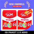 Susu SGM Ananda (0-6 Bulan) 400g Paket 2 Box Susu formula / pertembuhan untuk anak / bayi umur di bawah 6 Bulan dengan harga murah /  Promo Toko Pampers & Susu. 