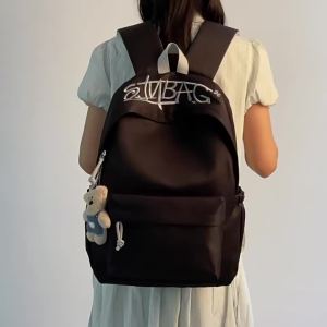 AE Trendy large-capacity backpack for men and women stylish letter embroidery backpack new model for middle school high school and college students