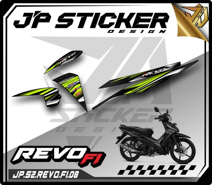 Revostock Sticker STICKER STRIPING REVO FI - STIKER MOTOR REVO FI NEW / FIT INJEKSI LIST ...