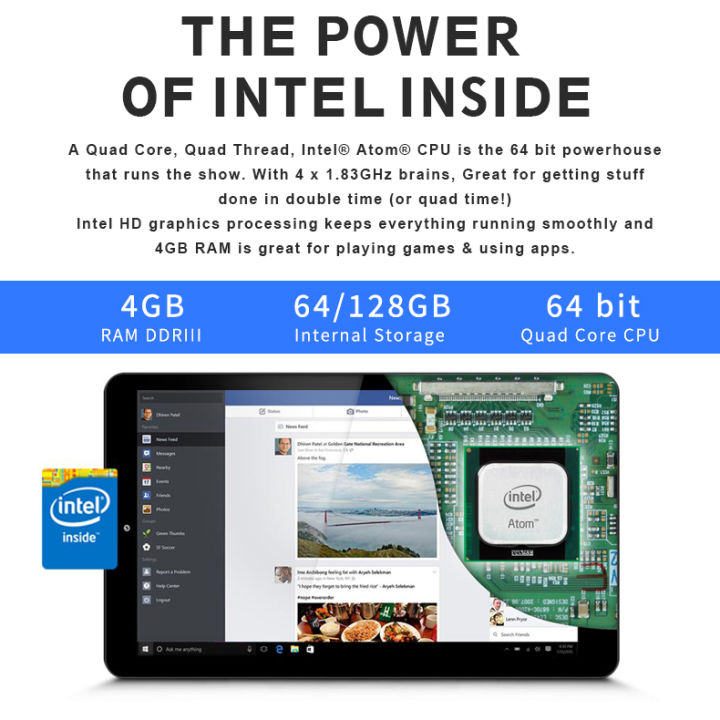 ONESYNC%208%20inch%20Windows%20Tablet%20RAM%204GB%20ROM%20128GB%20IPS%20Touchscreen%20Intel%20Quad%20Core%20Processor%20Mini%20Pocket%20Touchscreens%20Laptop%20-%20Image%205