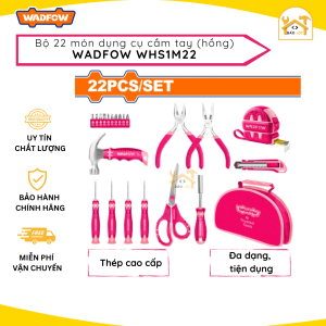 Bộ 22 món dụng cụ cầm tay (hồng) WadFow WHS1M22 - Hàng chính hãng.