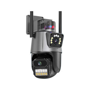 V380 PRO Dual Lens outdoor cctv camera wifi connect to cellphone IP security cameras waterproof 360 wireless support Night vision model full color motion detection PTZ control cameras two way audio