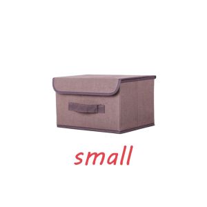 2 In 1 Set Storage Box Plain Color Foldable Organizer For Clothing Toys Books organization Room storage boxes For Packing Kitchen storage Space Saving Organizer Boxes