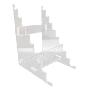 TSEVD Transparent Acrylic Pen Holder Organisation Display Stand Pen Organiser Writing Supplies Fountain Pen Makeup Brush Holder Cosmetic Brush