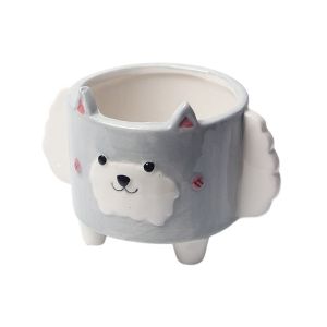 Ceramic Succulent Planter Pot with Drainage Hole Planting Pot Flower Pot Cute Animal Small Planter Pot for Mini Plant Container