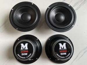 Loa mid trung 10cm M-Audio từ 60 toàn vành 11.5cm hàng nhập khẩu - Loa trung cao cấp - Loa trung kín