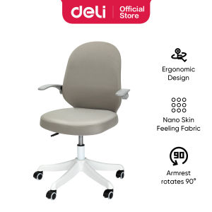 Deli Office Chair / Kursi Kerja Kantor / Kursi Staff Bentuk Ergonomis Desain Bulat E4942