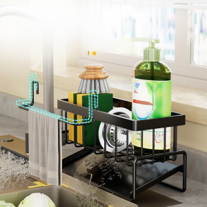 ชั้นวางของอเนกประสงค์ในครัว ชั้นวางท่อระบายน้ำชั้นเก็บของ