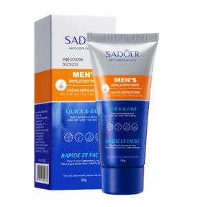 In Stock✨SADOER Mens Hair Removal Cream✨男士脱毛膏Moisturizing Smooth Rejuvenating Clean Removing Armpit Hair Convenient and Painless Body Hair Removal Cream for Hands and Legs滋润光滑嫩肤干净去腋毛便捷无痛身体手部和腿部脱毛膏