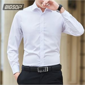 Áo sơ mi nam Trắng Cúc Trắng( ĐẸP) không nhăn Sơ mi nam trắng trơn học sinh cấp 3 sinh viên văn phòng dáng ôm Body Hàn quốc cực chất