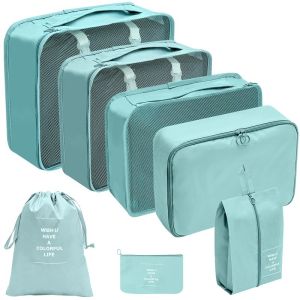 8 In 1 Travel Bag Tas Travel Organizer Bag Pouch Set Storage Luggage Bag Tas Penyimpanan Travel Tas Travel Organizer Koper