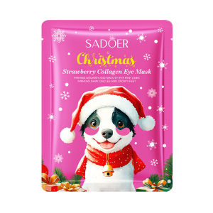 KDFVB หน้ากากตาแบบเต็มภาษาอังกฤษ SADOER หน้ากากตาคอลลาเจนสตรอว์เบอร์รีคริสต์มาส ขายส่งข้ามพรมแดนบริเวณรอบดวงตาที่ให้ความชุ่มชื้น 56