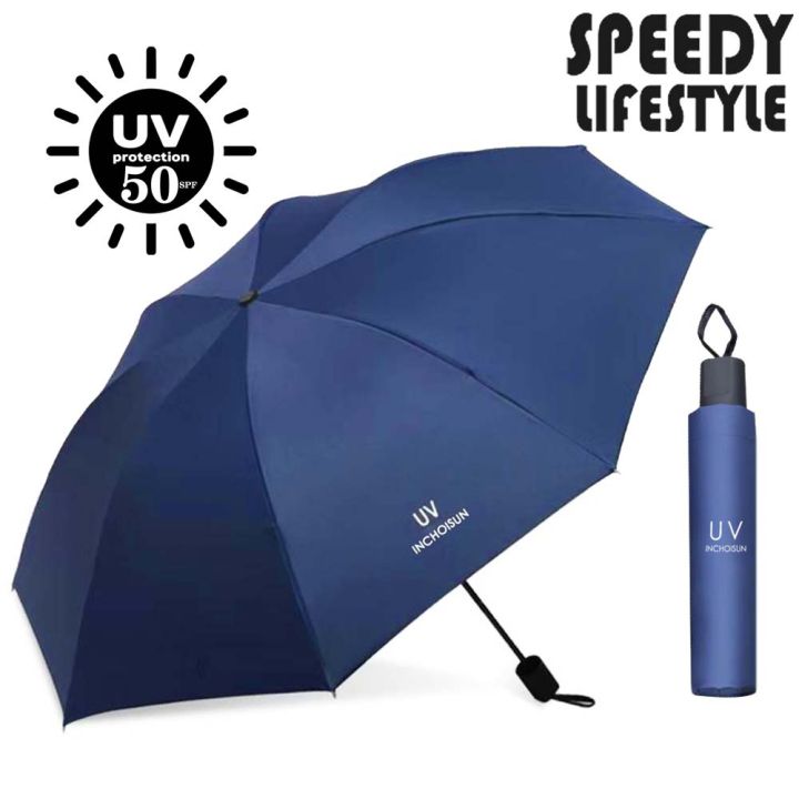 UV Folding Umbrella Durable Waterproof Wind Resistant UV Prevention ...