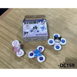 Set 3 con quay spinner con quay đồ chơi chong chóng dính kính xe âm thanh vui nhộn cho bé