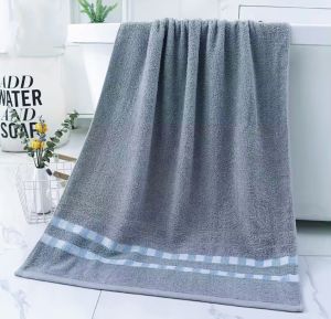 Bath towel pure cotton large size SIZE: 70CMX140 men and women thickened cotton large bath towel household wrap absorbs water quick-drying and does not shed lint