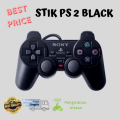 SETIK PS2 / STICK PLAYSTATION 2 / STIK PS 2 Soft Button Tahan Lama High Quality Harga Khusus Promo Kualitas Terbaik Black. 