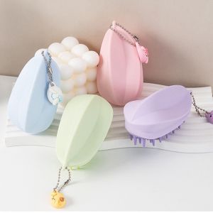 Lược gội đầu silicon lược gội đầu massage lược gội đầu dưỡng sinh phong cách Nhật Bản có móc treo