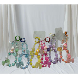 Gantungan HP bracelet gelang / Lanyard HP estetik / Phone Strap Beads / Tali HP / Strap HP Blackpink / Gantungan Kamera / Gantungan HP / GANTUNGAN LABUBU / CHARM PHONE STRAP GANTUNGAN HP LABUBU VIRAL DENGAN MIKA