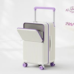 Vali Kéo Du Lịch Mẫu Mới 2025 Dung Tích Lớn Vali Cabin Mở Ngăn Trước Có Khóa Số Cho Nam Nữ
