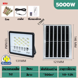 รับประกัน30ปี NOVA ไฟโซล่าเซลล์ 50000W Solar Light ไฟโซล่าเซล เซ็นเซอร์ พร้อมรีโ กันน้ำและกันฟ้าผ่า