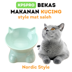 Bekas Makanan Kucing Tilt Pet Bowl Cat Bowl Mangkuk Pet Food Bowl Cat Food Bowl Nordic Style