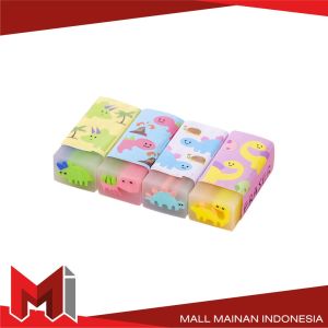 MallMainan-A74 Penghapus Pensil Karakter Motif Kartun Eraser Pencil Warna Warni Lucu / Alat Tulis