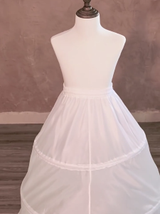 Childrens White Petticoat Underdress Breathable Support For Special Occasion Easy Wear Design