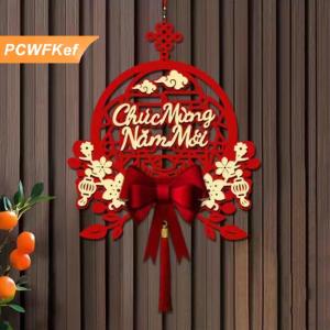 【PCWFKef】 Việt Nam Năm Mới Treo Mặt Dây Chuyền Với Tua Cửa Sổ Cửa Đảng Treo Trang Trí 2026 Lễ Hội Mùa Xuân Trang Trí Nội Thất Phụ Kiện