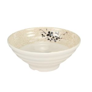 KANNERT Melamine Bát Ramen Đỏ và đen Họa tiết sọc Nhẫn Bát súp Bát mì An toàn nhiệt Bát salad trái cây Nhà hàng