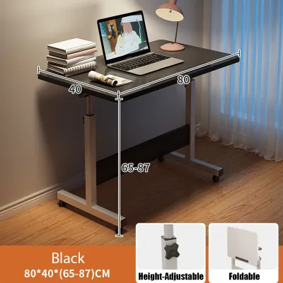 XUXU-Folding Table Portability Adjustable Office Desk Multifunctional Laptop Desk Bedside Table Meja Pejabat Boleh Disesuaikan Jadual Sisi Katil 可移动桌子