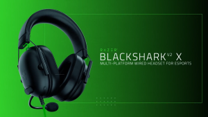Razer BlackShark V2 X USB Gaming Headset with 7.1 Surround Sound Noise Isolating Microphone Memory Foam Cushion Lightweight Design for PC and Consoles