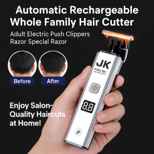 Hair Clipper Professional Automatic Rechargeable Hair Trimmer Cordless Barber For Men Portable Shaver Beard Trimmer