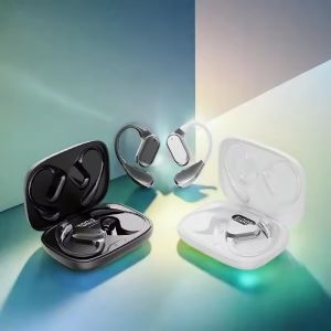 Wireless Earphones Bluetooth LED Display Earbuds with Mic Waterproof IPX5