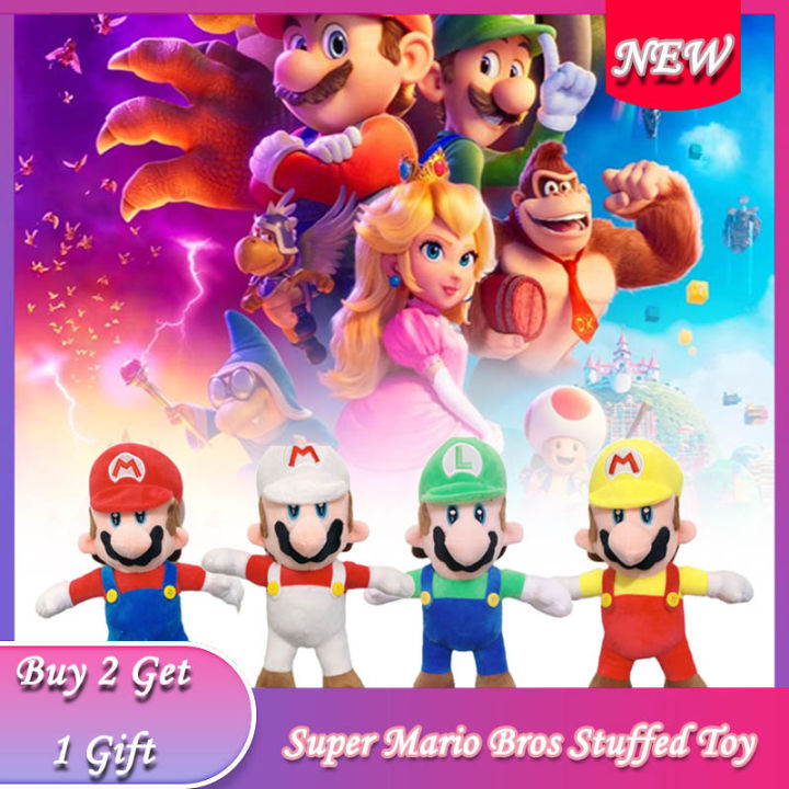 30cm Super Mario Bros Stuffed Toy Mario Characters Cartoon Soft