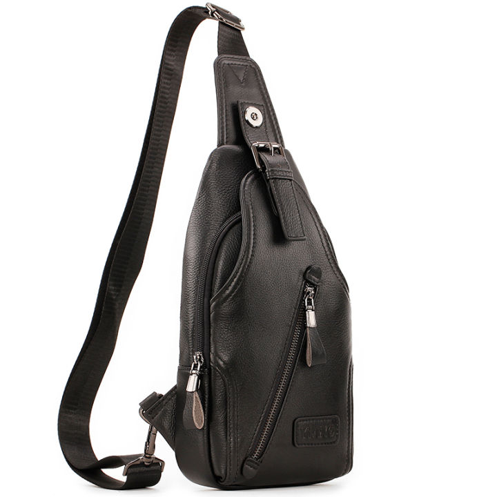 YIANG Brand Crossbody Bag For Men High Quality Genuine Leather