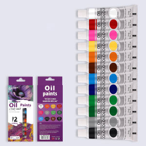 12 Colors Acrylic / Oil / Watercolor Paints Set in Tubes Art  Academy Gouache Pigment for Artists Kids Beginners & Painters Painting Art Supplies