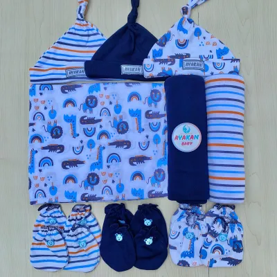 4in1 PERLENGKAPAN BAYI BARU LAHIR BEDONG + TOPI SET SARUNG TANGAN DAN SARUNG KAKI AYAKAN BABY
