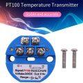 RTD PT100 Temperature Transmitter DC24V Minus 50 ~ 100 degree Output 0-10V. 