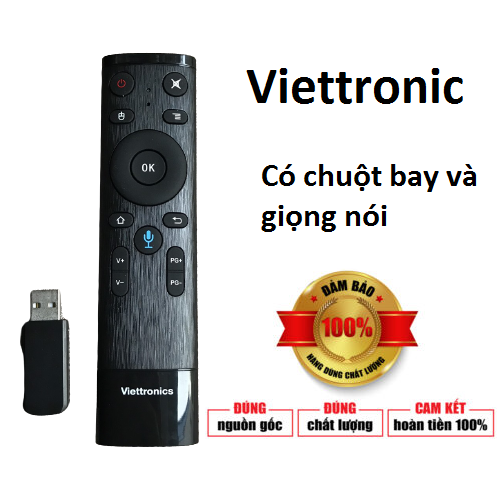 Điều khiển tivi có chuột bay và giọng nói viettronics, Remote TV ...