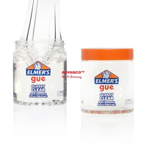 ELMERS GUE PRE-MADE SLIME GLASSY TRANSPARENT 236.5ML (AVAILABLE IN 3 COLOURS) NON-TOXIC