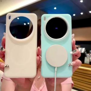 Suitable for vivo X200Pro X200 ProX200 Ultra X100Pro X100 Pro X200Ultra Liquid jelly phone case Magnetic suction case cover Frosted Anti-fingerprint Shockproof Casing Cover