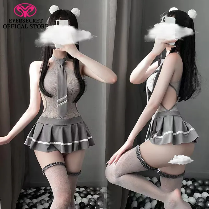 Sexy lingerie School Girl Sexy School Girl Net Dress Skirt Suit Student  Uniform One-piece Stockings White Lace Stockings Set Student Uniform Style  Costume - Lazada | Lazada PH