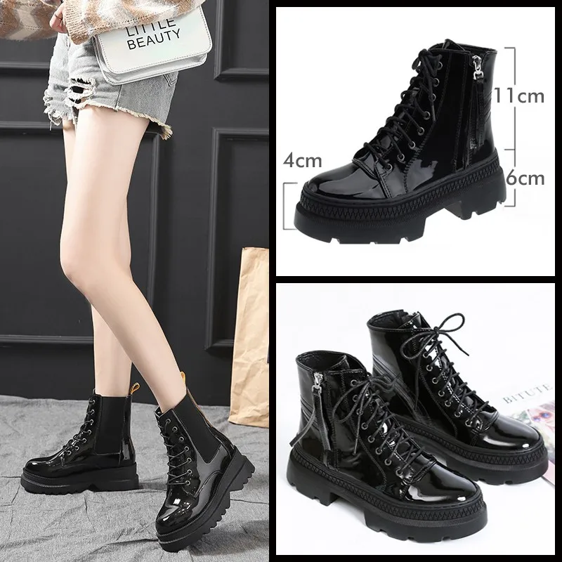 Sepatu boots korean clearance style