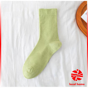 Thaihome ถุงเท้าผ้าฝ้าย ใส่เล่นกีฬา ผ้ายืดหยุ่น สบาย ระบายอากาศ Women socks