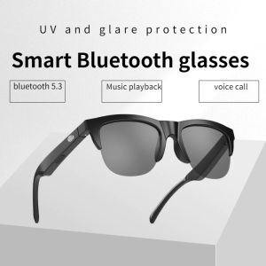 Kacamata Cerdas Earphone Anti-Blu-Ray Speaker Touch Wireless Bluetooth Sunglasses Headphone