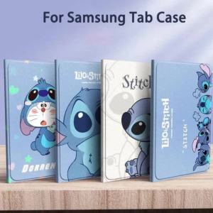 Cartoon Strip Case for Samsung Galaxy Tab S8 TabS9 S7 Plus S7 FE S6 Lite 10.4 A8 X200 Magnetic Flip Kickstand Case