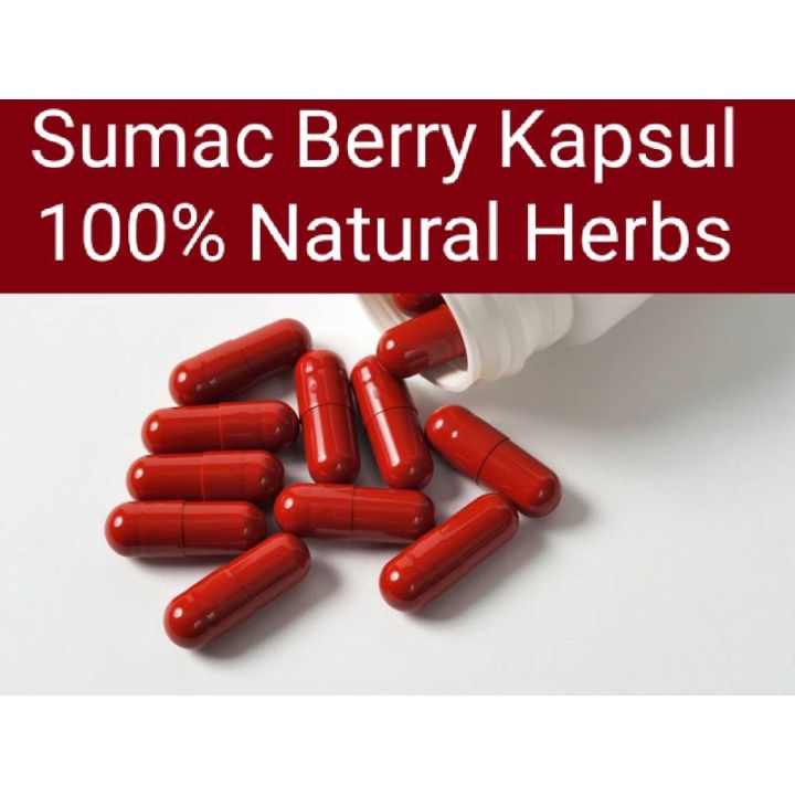 Sumac Berry Kapsul Halal 100 Natural Herbs Rawat Otot Ready stock Lazada