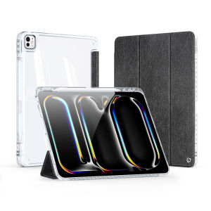 Bao da case trong suốt Dux Ducis Unid cho iPad Pro 11 inch 2024/ Pro 13 inch 2024 M4 có khe cắm bút pencil auto sleep/ wake